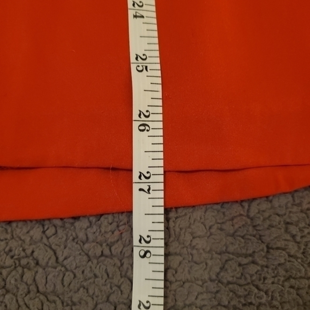 Dolce Vita Red Orange Strapless Silk Blend Dress - Picture 10 of 12